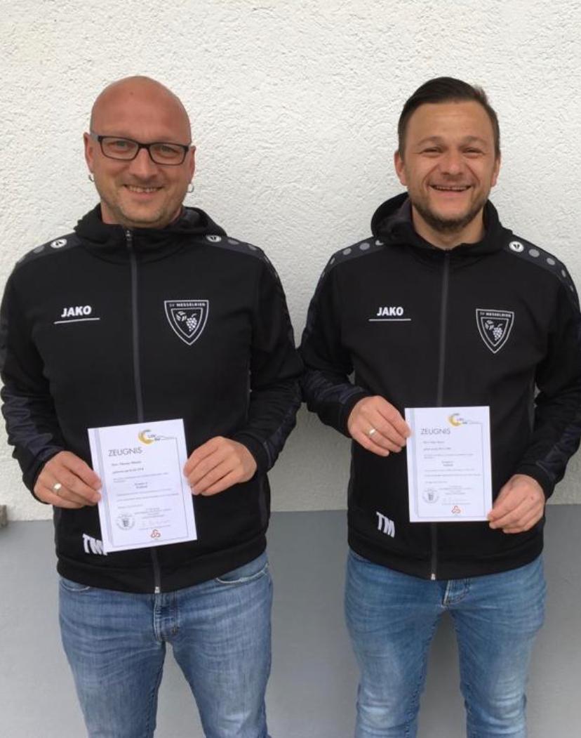 Der SV Nesselried freut sich über zwei neue Jugendleiter 
